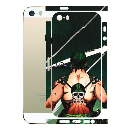 Apple iPhone Skins (All Models) - Zoro Anime - 3D Embossed Finish (L-23) iPhone 5S
