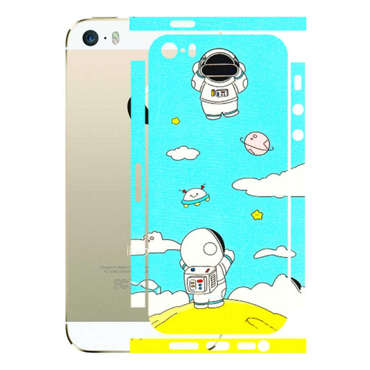 Apple iPhone Skins (All Models) - Blue Skies Astro Float - 3D Embossed Finish (L-230) iPhone 5S