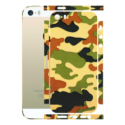 Apple iPhone Skins (All Models) - Indian Military - 3D Embossed Finish (L-234) iPhone 5S