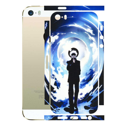 Apple iPhone Skins (All Models) - Satoru Gojo Dark Blue - 3D Embossed Finish (L-235) iPhone 5S