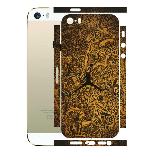 Apple iPhone Skins (All Models) - Premium Gold Basketball Player - 3D Embossed Finish (L-236) iPhone 5S
