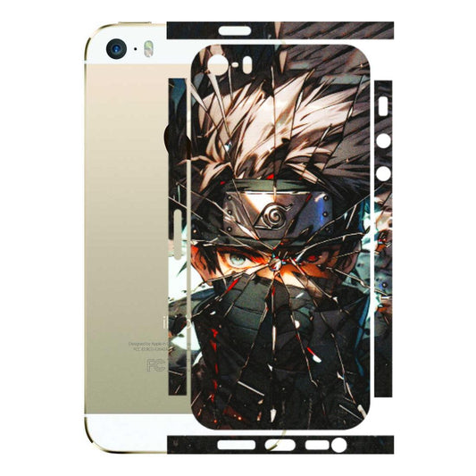 Apple iPhone Skins (All Models) - Kakashi Shattered Glass Effect - 3D Embossed Finish (L-237) iPhone 5S
