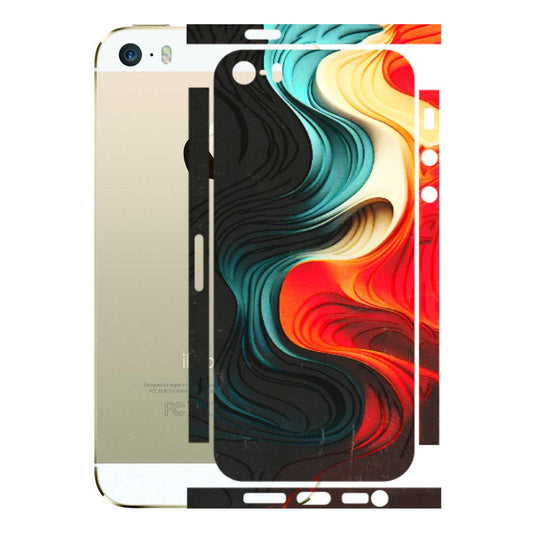Apple iPhone Skins (All Models) - The Silky Swirl - 3D Embossed Finish (L-240) iPhone 5S