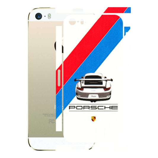 Apple iPhone Skins (All Models) - Porche Car Sober Logo - 3D Embossed Finish (L-248) iPhone 5S