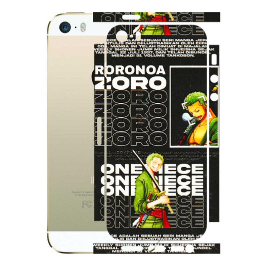 Apple iPhone Skins (All Models) - One Piece Zoro - 3D Embossed Finish (L-250) iPhone 5S