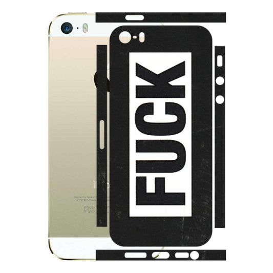 Apple iPhone Skins (All Models) - The F Word - 3D Embossed Finish (L-255) iPhone 5S