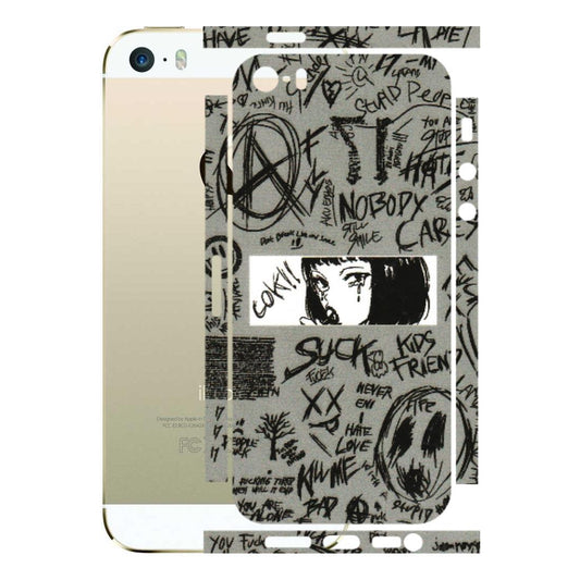 Apple iPhone Skins (All Models) - Never Have Love Anime - 3D Embossed Finish (L-260) iPhone 5S