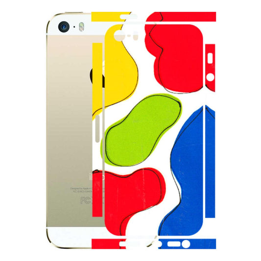 Apple iPhone Skins (All Models) - RGB Colour Paint - 3D Embossed Finish (L-284) iPhone 5S