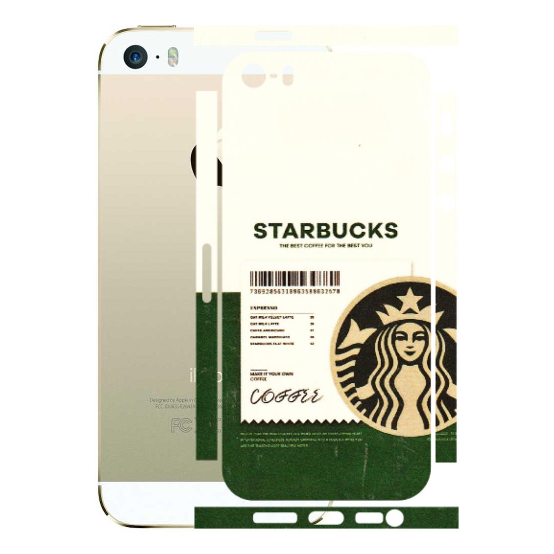 Apple iPhone Skins (All Models) - Starbucks Barcode - 3D Embossed Finish (L-308) iPhone 5S