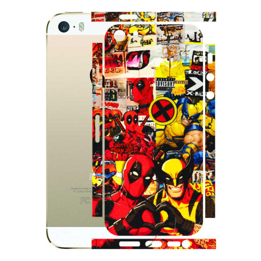 Apple iPhone Skins (All Models) - Spidy Wolverine - 3D Embossed Finish (L-310) iPhone 5S