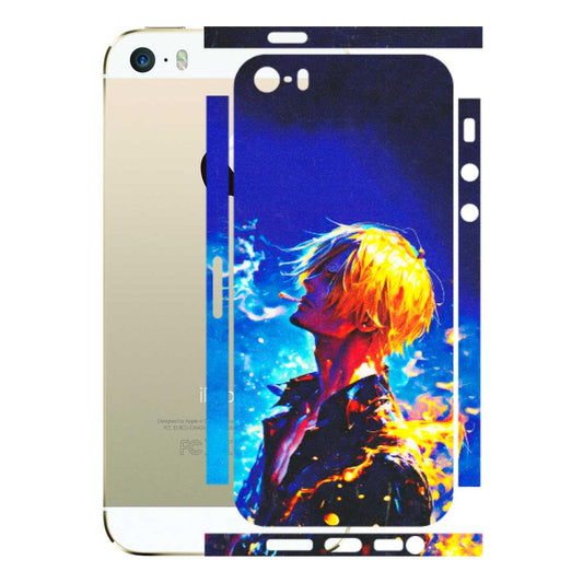 Apple iPhone Skins (All Models) - Sanji Vinsmoke One Piece - 3D Embossed Finish (L-319) iPhone 5S