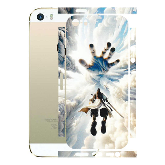 Apple iPhone Skins (All Models) - Big Hand With Monkey King - 3D Embossed Finish (L-323) iPhone 5S
