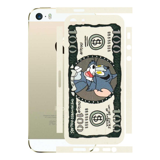 Apple iPhone Skins (All Models) - Tom Hundred Dollar - 3D Embossed Finish (L-324) iPhone 5S