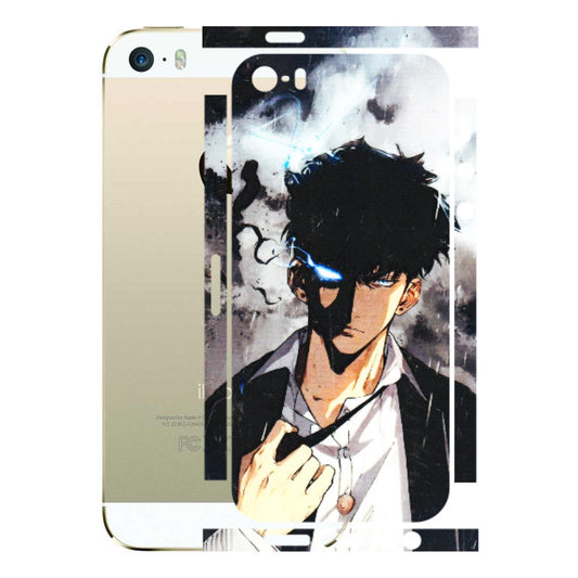 Apple iPhone Skins (All Models) - Sung Jinwoo Manhwa Anime - 3D Embossed Finish (L-328) iPhone 5S