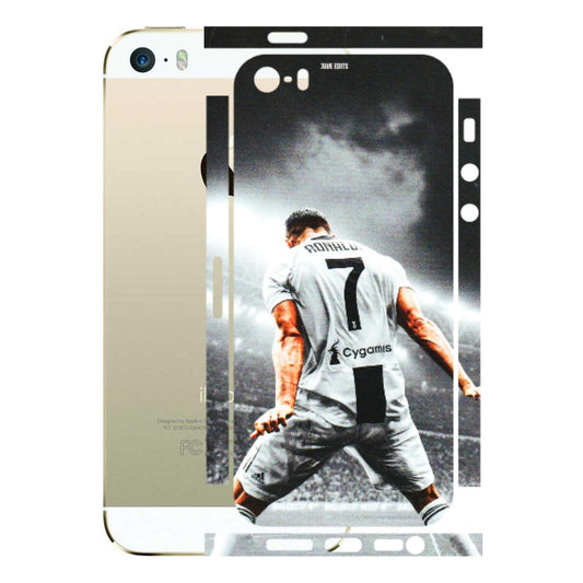 Apple iPhone Skins (All Models) - Ronaldo CR7 Crazy - 3D Embossed Finish (L-44) iPhone 5S