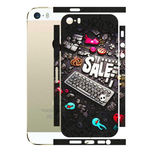 Apple iPhone Skins (All Models) - Gadgets Sale - 3D Embossed Finish (L-50) iPhone 5S