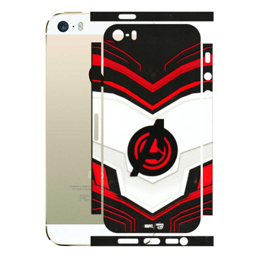 Apple iPhone Skins (All Models) - Avengers Logo - 3D Embossed Finish (L-55) iPhone 5S