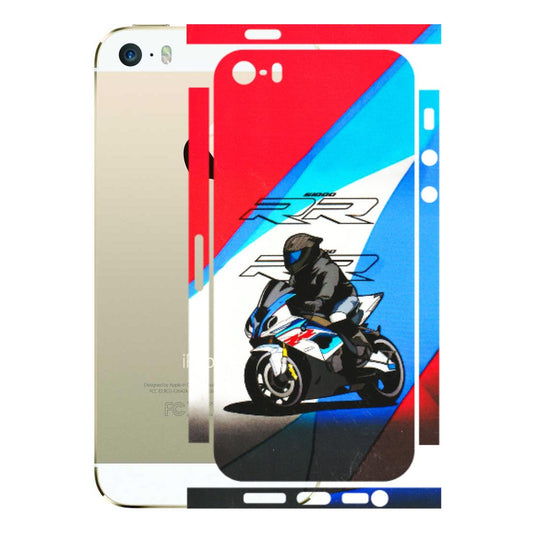 Apple iPhone Skins (All Models) - Bikers Love - 3D Embossed Finish (L-58) iPhone 5S