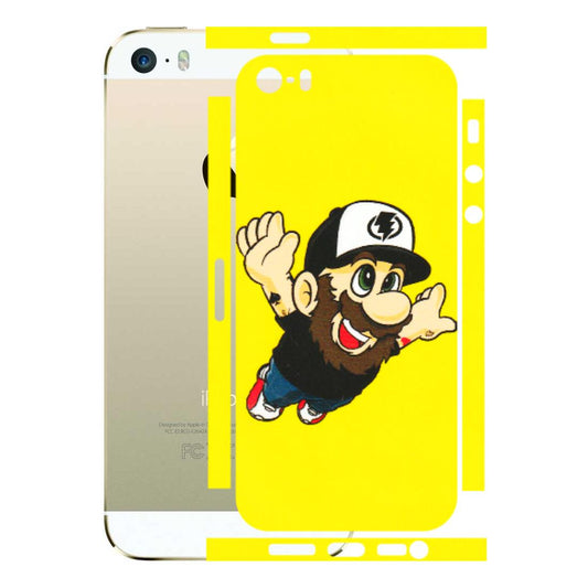 Apple iPhone Skins (All Models) - Flying Beardo - 3D Embossed Finish (L-60) iPhone 5S