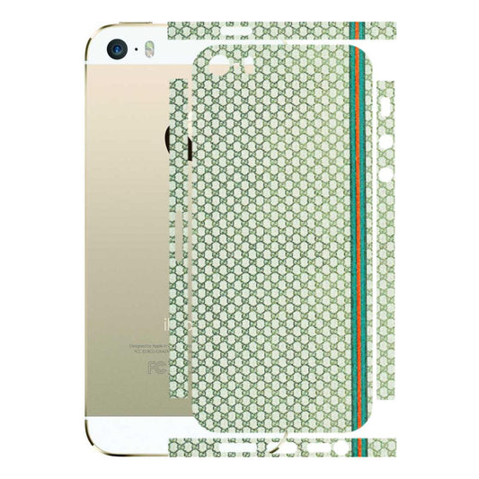 Apple iPhone Skins (All Models) - Gucci Fabric Pattern - 3D Embossed Finish (L-73) iPhone 5S