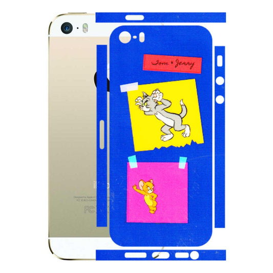 Apple iPhone Skins (All Models) - Tom N Jerry Sticky Notes - 3D Embossed Finish (L-88) iPhone 5S