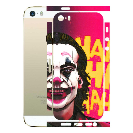 Apple iPhone Skins (All Models) - Joker Evil Laugh - 3D Embossed Finish (L-97) iPhone 5S