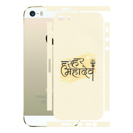 Apple iPhone Skins (All Models) - Har Har Mahadev - Matte Finish (M-10) iPhone 5S