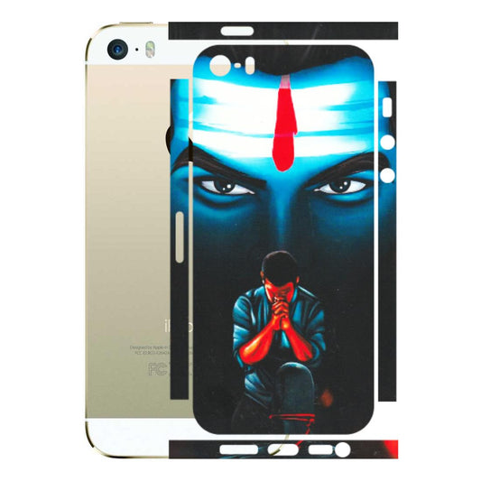 Apple iPhone Skins (All Models) - Mahakal Bhakt - Matte Finish (M-112) iPhone 5S