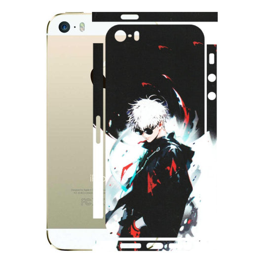 Apple iPhone Skins (All Models) - Gojo Powerful Charater Kaisen Anime - Matte Finish (M-144) iPhone 5S