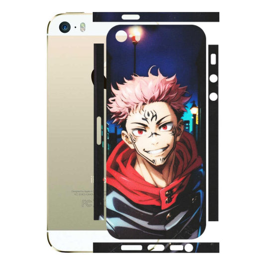 Apple iPhone Skins (All Models) - Yuji Itadori Funny Face Anime - Matte Finish (M-152) iPhone 5S