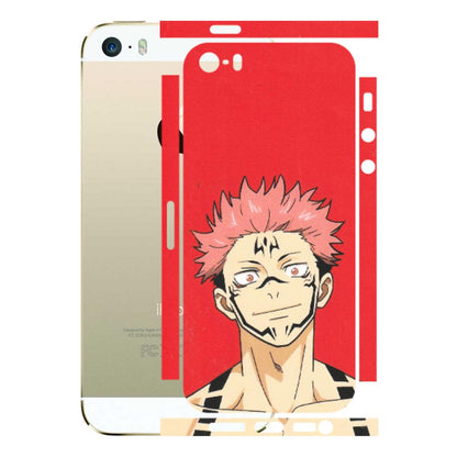 Apple iPhone Skins (All Models) - Ryomen Sukuna Fun Anime - Matte Finish (M-153) iPhone 5S