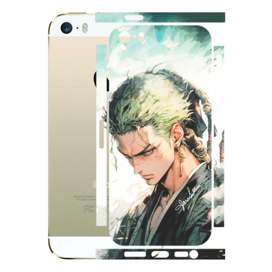 Apple iPhone Skins (All Models) - Pirate Hunter One Piece Anime - Matte Finish (M-157) iPhone 5S