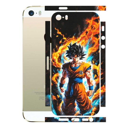 Apple iPhone Skins (All Models) - Goku Transformation Anime - Matte Finish (M-159) iPhone 5S