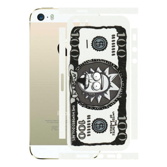Apple iPhone Skins (All Models) - Rick And Morty Hundred Dollar Anime - Matte Finish (M-161) iPhone 5S