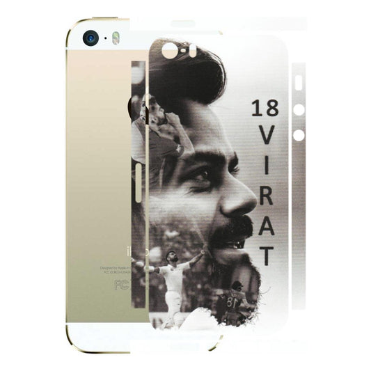 Apple iPhone Skins (All Models) - Virat Kohli Cricketer - Matte Finish (M-163) iPhone 5S