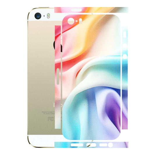 Apple iPhone Skins (All Models) - Colourful Silk Cloth - Matte Finish (M-165) iPhone 5S