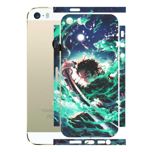 Apple iPhone Skins (All Models) - Sword Fighter Anime - Matte Finish (M-29) iPhone 5S