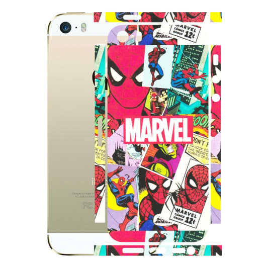 Apple iPhone Skins (All Models) - Marvel Comic Spiderman Grafitti - Matte Finish (M-72) iPhone 5S