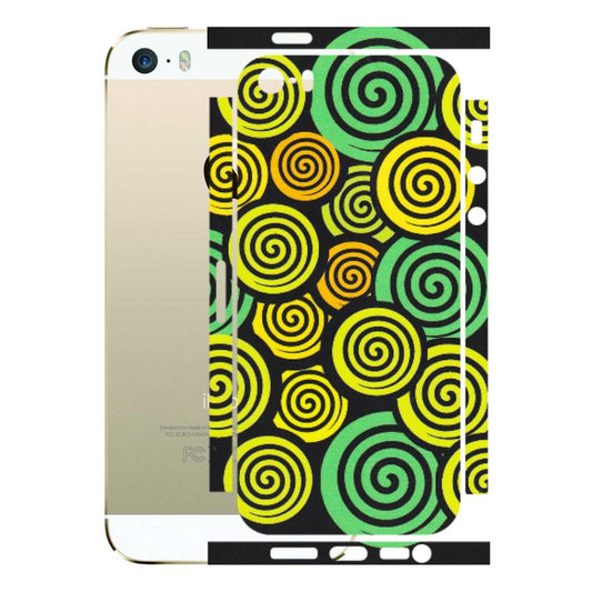 Apple iPhone Skins (All Models) - Crazy Spiral - Matte Finish (M-91) iPhone 5S