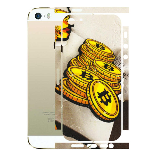 Apple iPhone Skins (All Models) - Billionaire Bitcoin Collection - Matte Finish (M-92) iPhone 5S