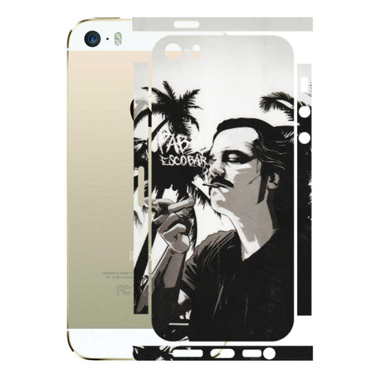 Apple iPhone Skins (All Models) - Pab Escobar - Transparent Finish (T-05) iPhone 5S