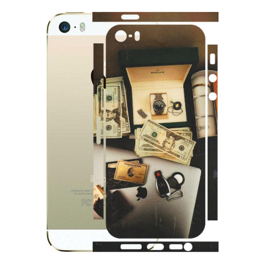 Apple iPhone Skins (All Models) - Luxury Lifestyle - Transparent Finish (T-11) iPhone 5S