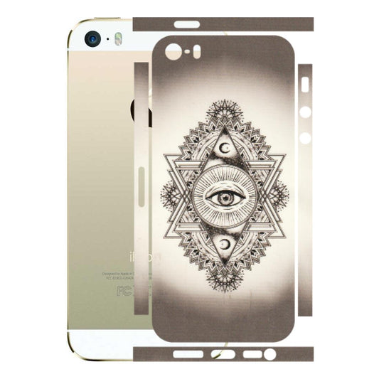 Apple iPhone Skins (All Models) - Illuminati Great Eye - Transparent Finish (T-14) iPhone 5S