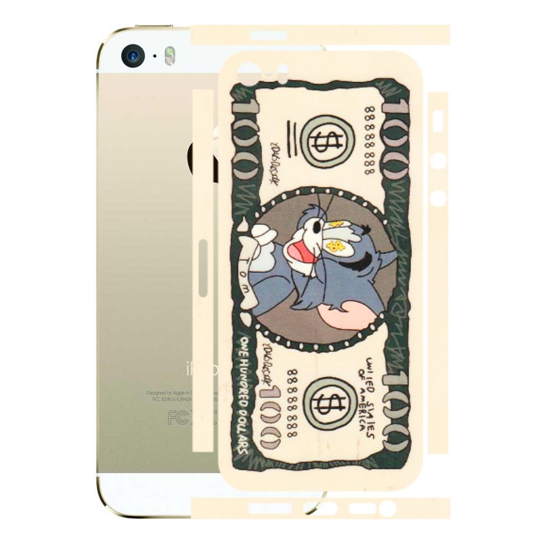 Apple iPhone Skins (All Models) - One Hundred Dollar Tom - Transparent Finish (T-16) iPhone 5S