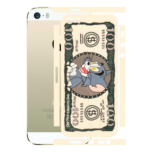 Apple iPhone Skins (All Models) - One Hundred Dollar Tom - Transparent Finish (T-16) iPhone 5S