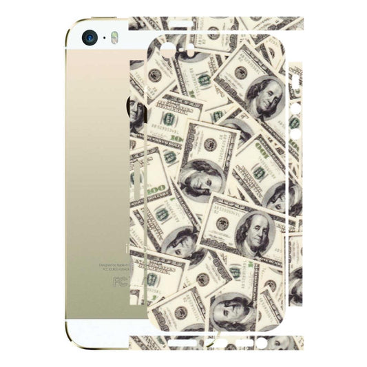 Apple iPhone Skins (All Models) - Dollar Lover - Transparent Finish (T-17) iPhone 5S