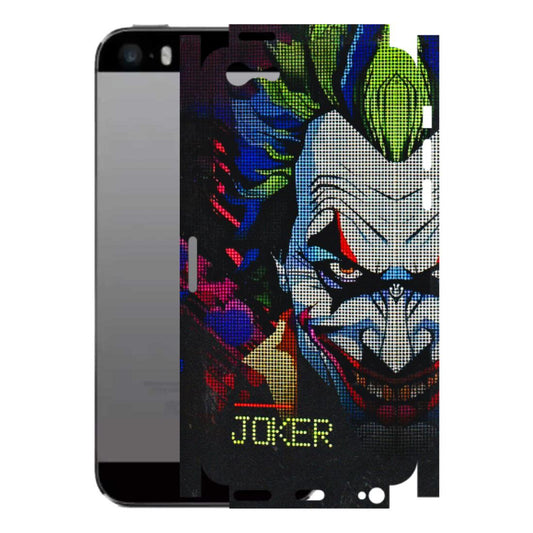 Apple iPhone Skins (All Models) - Joker Dot Matrix - 3D Embossed Finish (L-08) iPhone 5