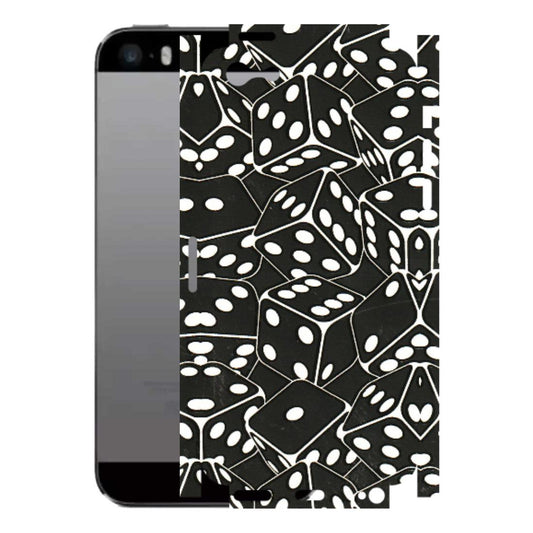 Apple iPhone Skins (All Models) - Big Black Dices - 3D Embossed Finish (L-106) iPhone 5