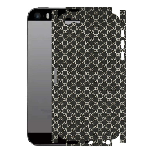Apple iPhone Skins (All Models) - Black G Print - 3D Embossed Finish (L-109) iPhone 5