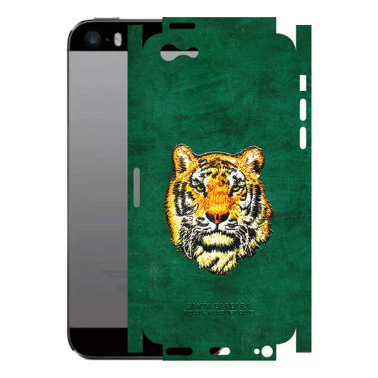 Apple iPhone Skins (All Models) - Leather Feel Tiger - 3D Embossed Finish (L-111) iPhone 5